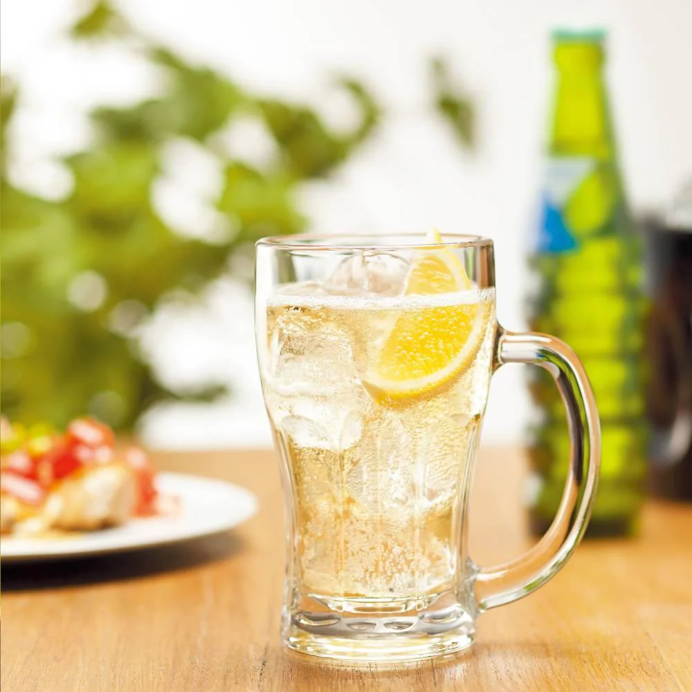 Aderia Jokki Beer Mug Classic Thick Pint Glass With Handle 380ml - Image 2