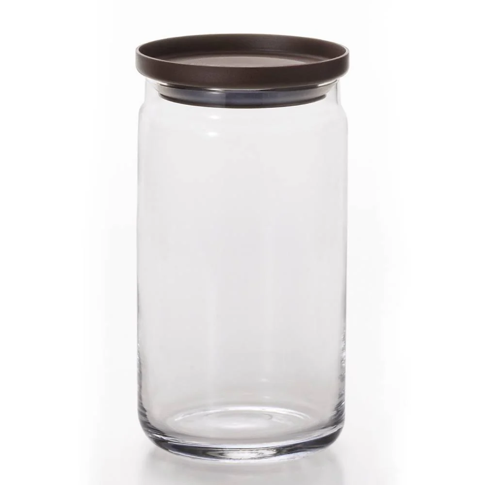 Aderia Stackable Glass Canister Large Kitchen Storage Container 1090ml