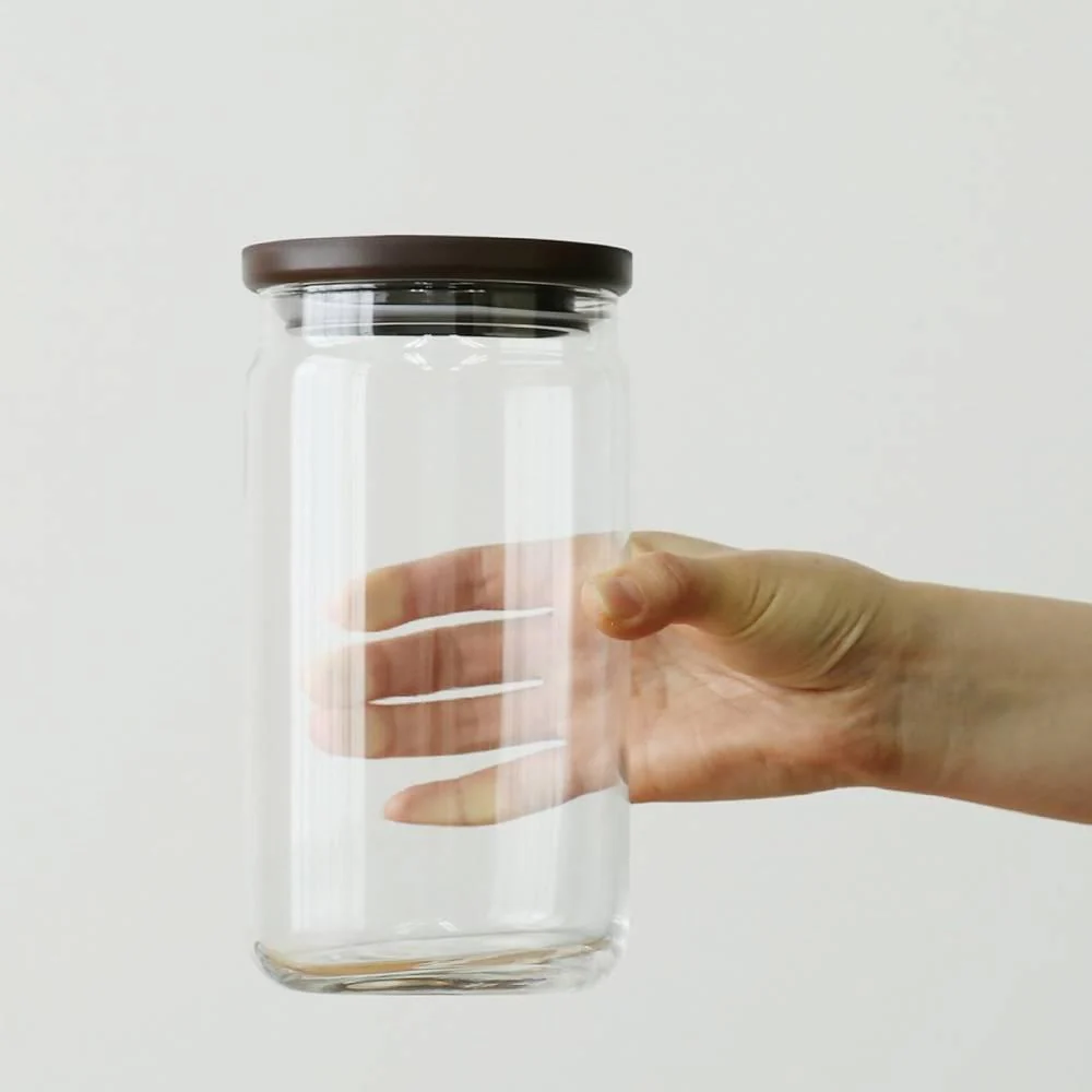 Aderia Stackable Glass Canister Large Kitchen Storage Container 1090ml - Image 2
