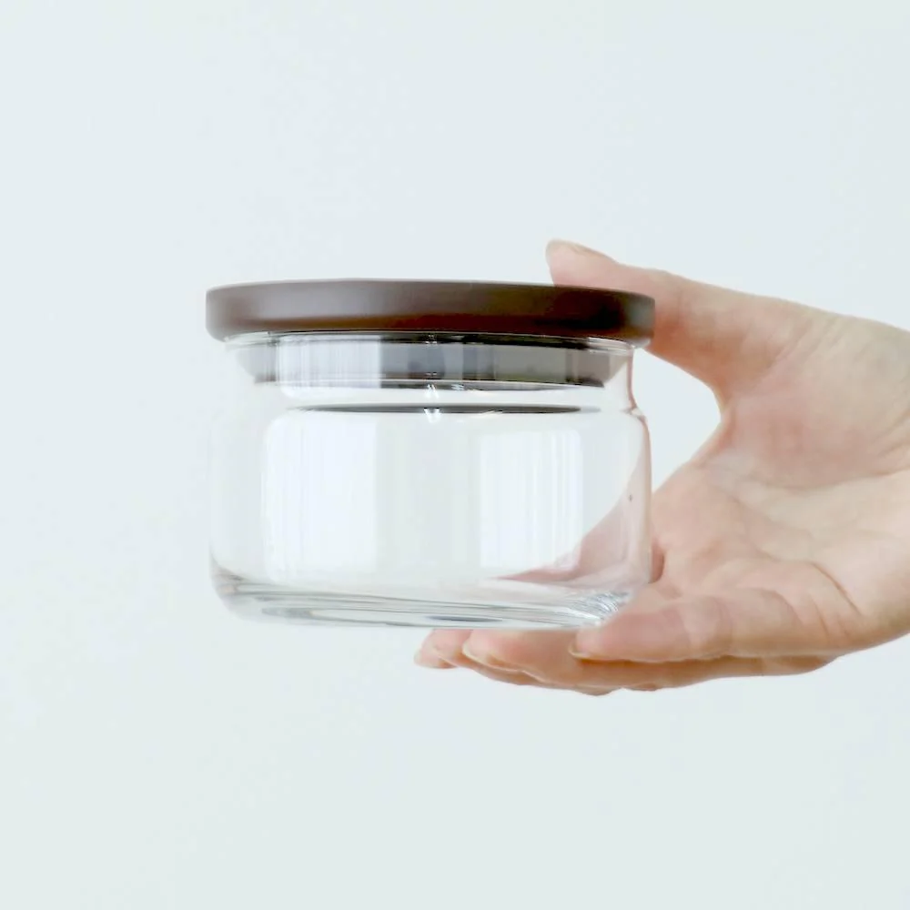 Aderia Stackable Glass Canister Small Kitchen Storage Container 360ml - Image 2
