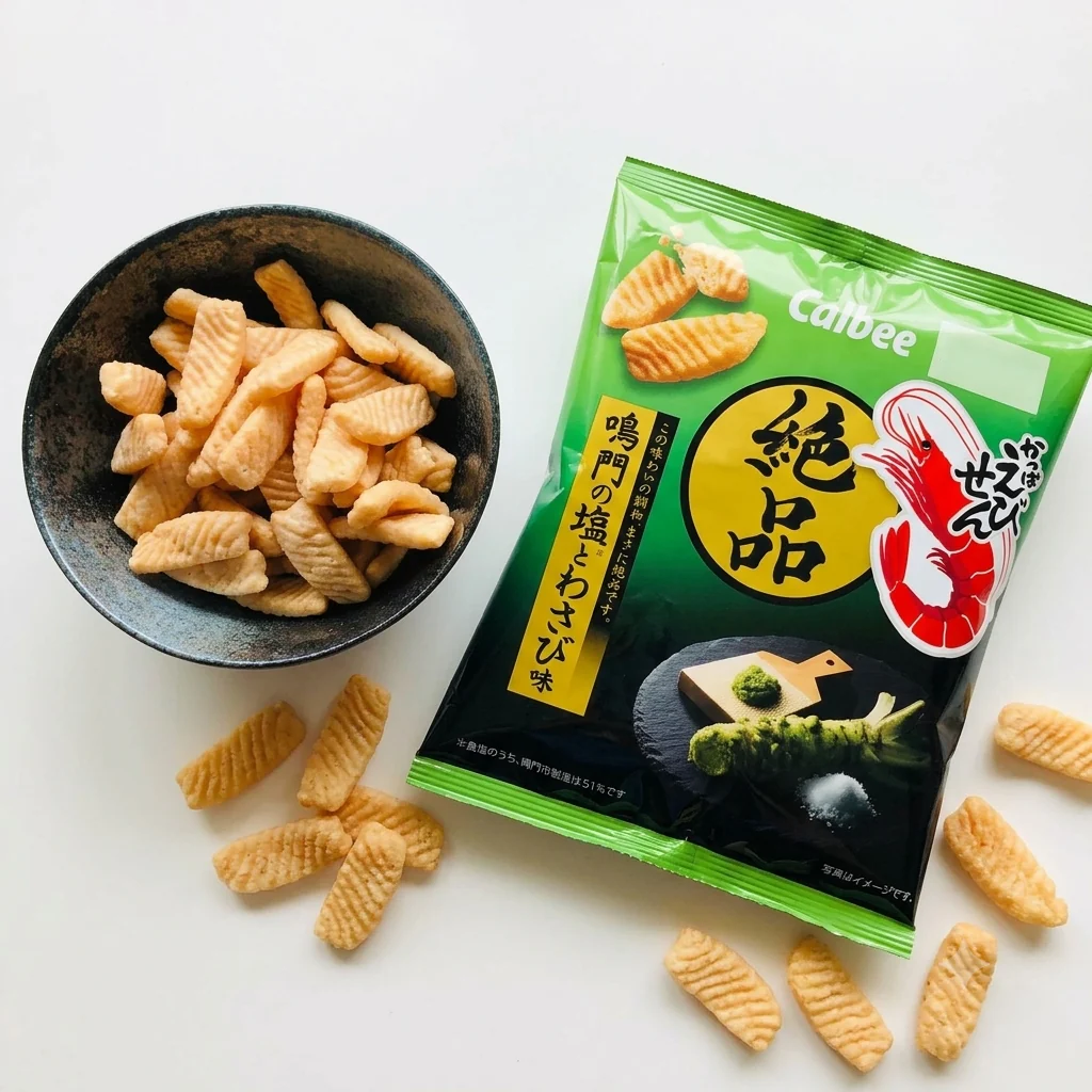 Calbee Kappa Ebisen Premium Salty Wasabi Flavor (Pack of 3) - Image 2