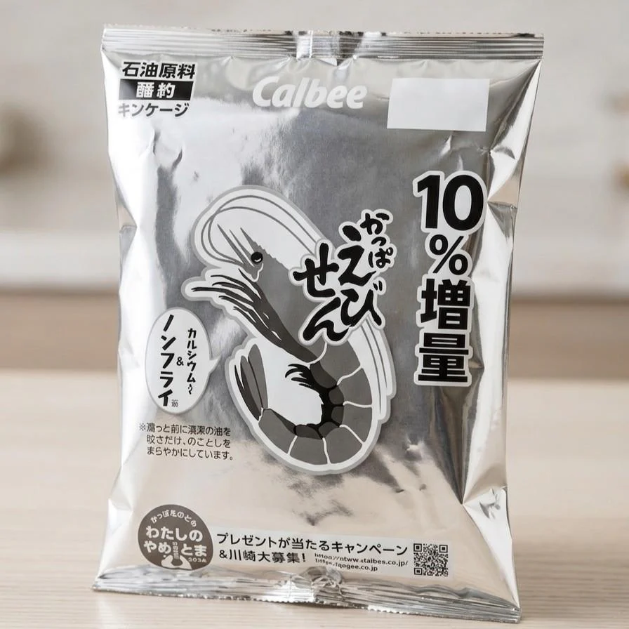 Calbee Kappa Ebisen Shrimp Flavored Chips 77g (Pack of 3) - Image 2