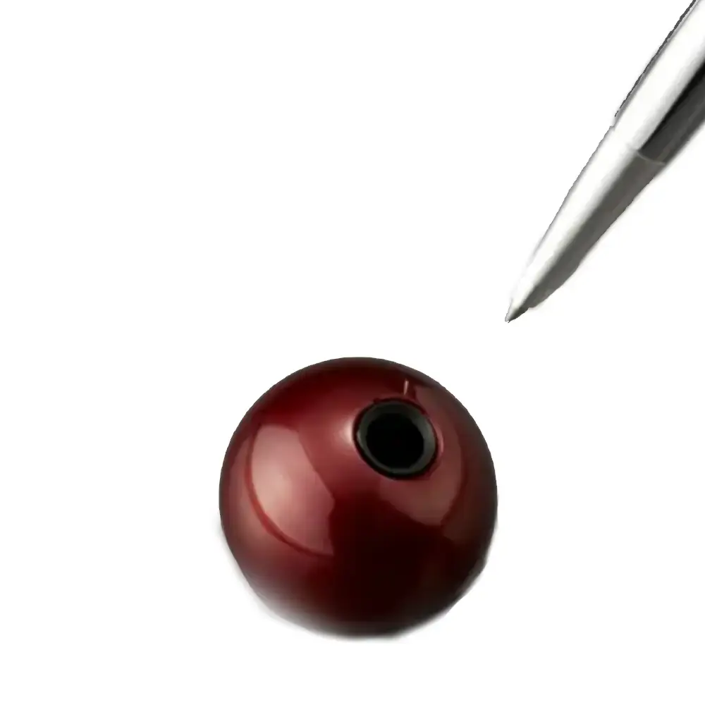 Delight Labo Silver Ballpoint Pen & Sand Red Stand Set ZE226C - Image 2