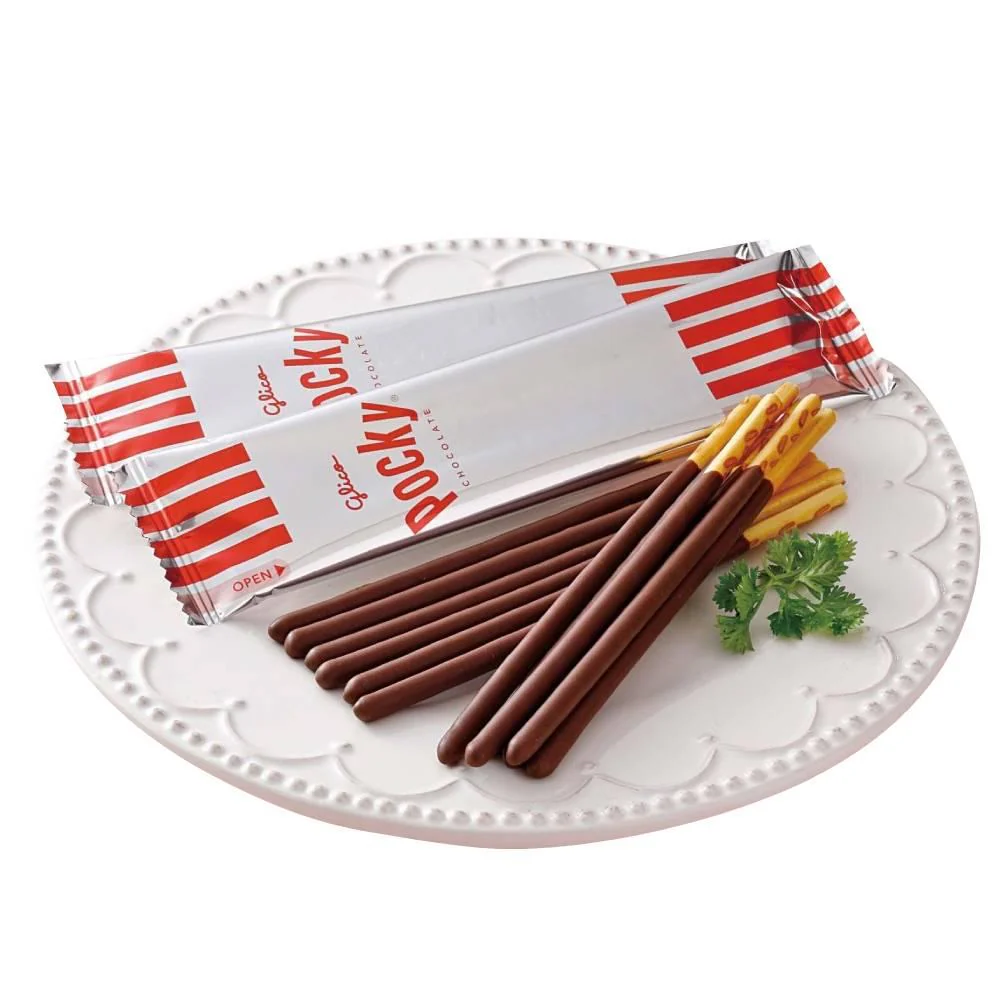 Pocky Chocolate Biscuit Sticks Sweet Crunchy Snack 8 ct. - Image 2