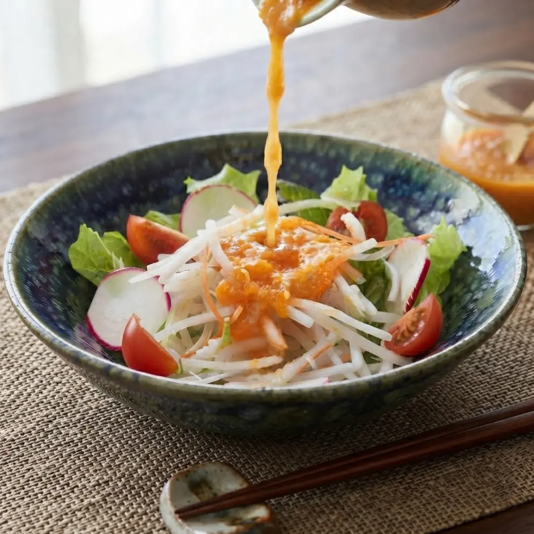 Kameya Carrot Dressing Sweet Vegetable Multipurpose Dressing Sauce 200ml - Image 2