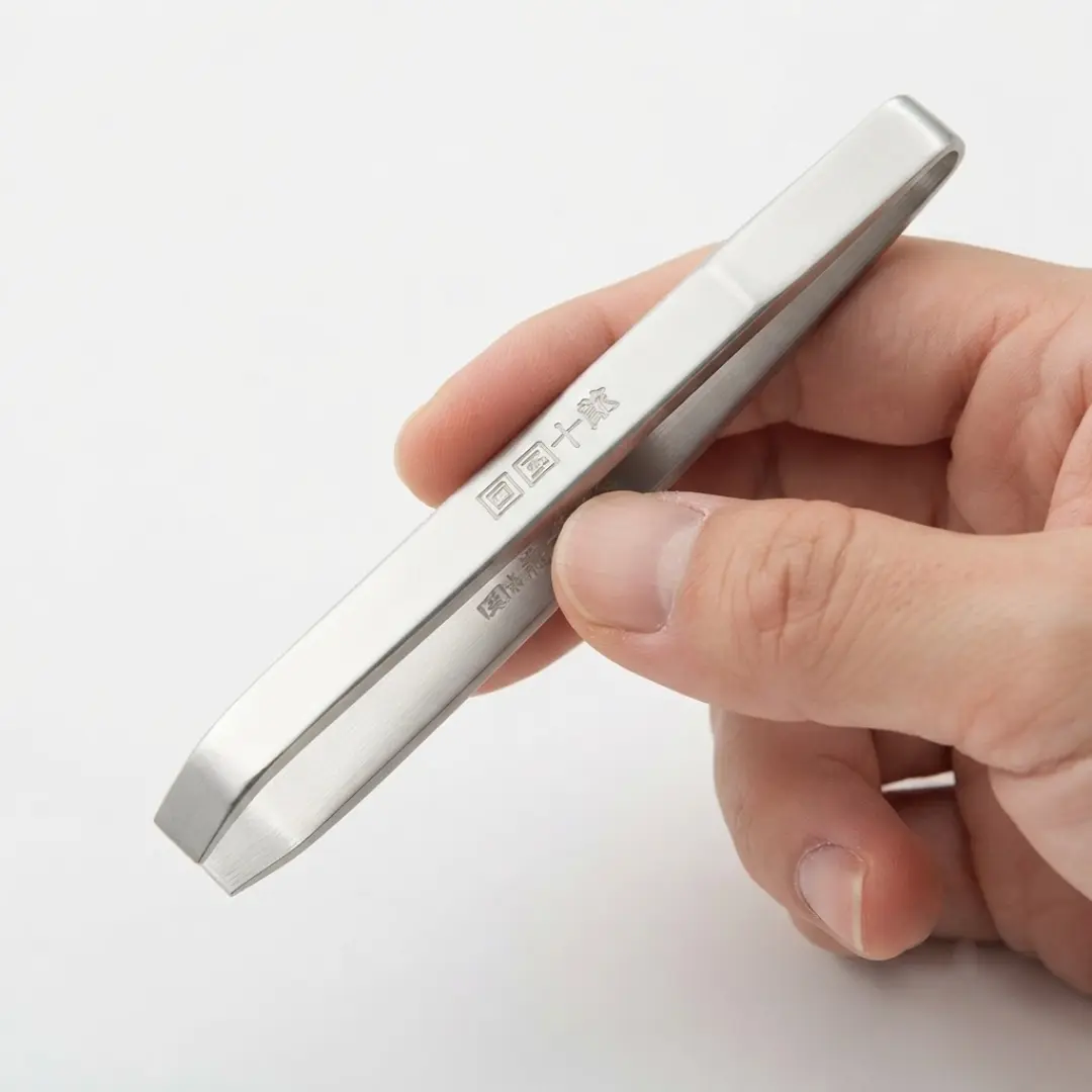 Kiya Danjuro Kenuki Stainless Steel Precision Japanese Tweezers 77mm - Image 2