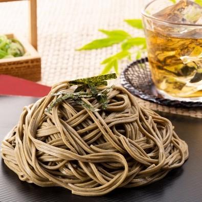 Kiyosen Hojicha Fragrant Roasted Green Tea Soba Noodles 3-Bag Pack - Image 2