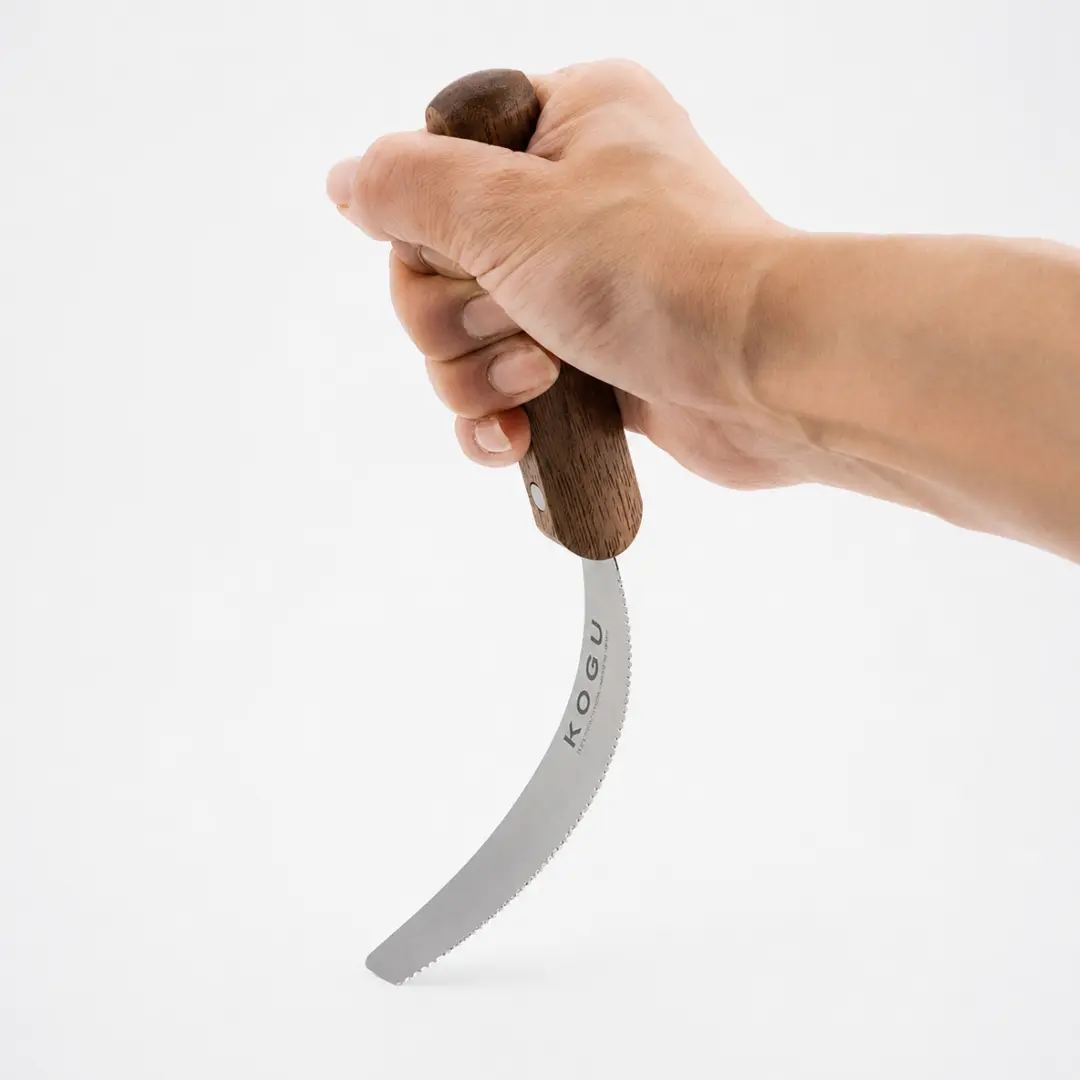 Kogu 2-in-1 Bread Knife & Spreader with Serrated Edge Wooden Handle - Image 2