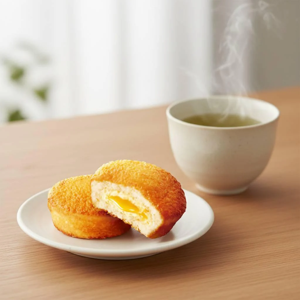 Lotte Custard Cake Custard Cream Filled Snack Cakes 9 Pieces - Image 2