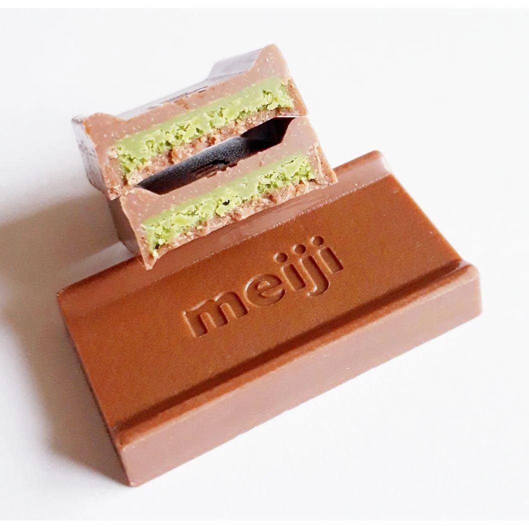 Meiji Matcha Chocolate Green Tea Filled Milk Chocolate 26 Pieces - Image 2