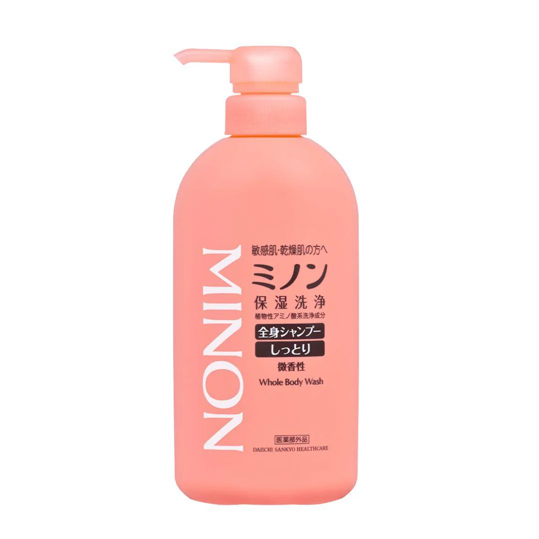 Minon Whole Body Wash Moisturizing Body Wash For Dry Skin 450ml