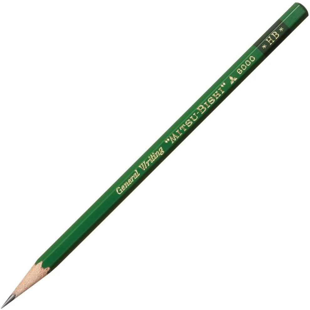 uni Mitsubishi 9000 Graphite Pencils HB 12 Pieces K9000HB - Image 2
