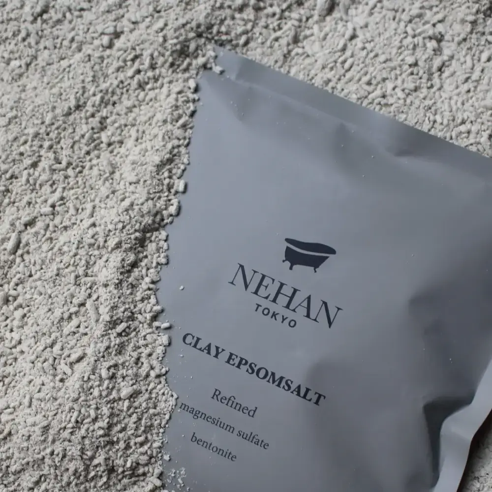 Nehan Tokyo Clay Bath & Bath Salts Jojoba Oil Fragrance-Free 100g - Image 4