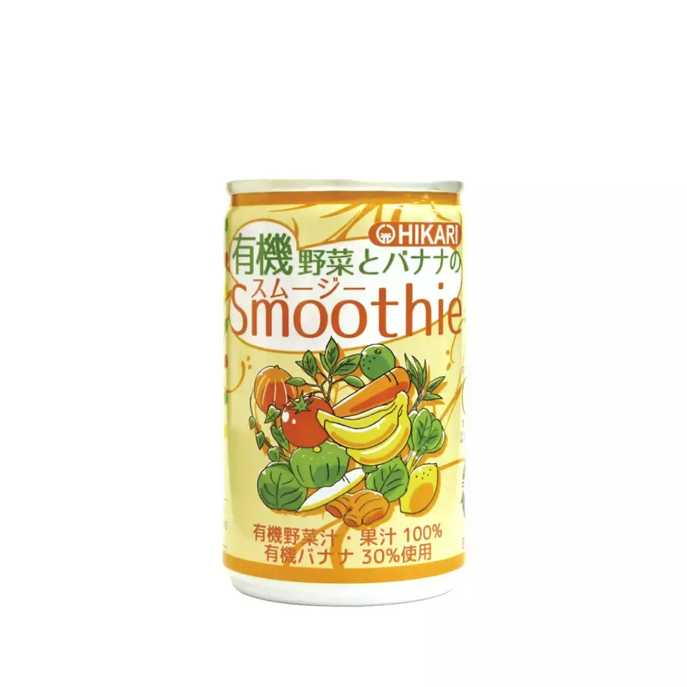 Organic Vegetables & Banana Smoothie 100% Natural No Added Sugar 160g