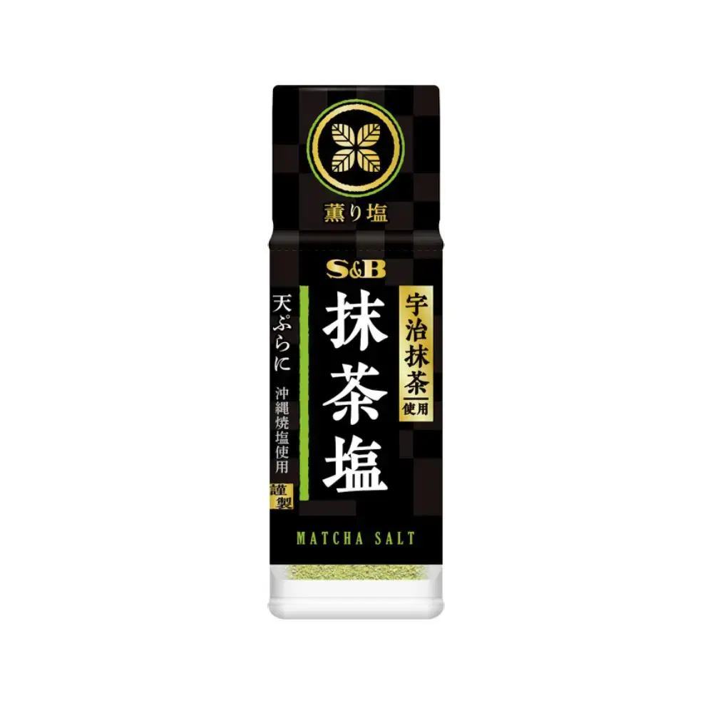 S&B Foods Matcha Salt Uji Matcha & Okinawan Salt 29g