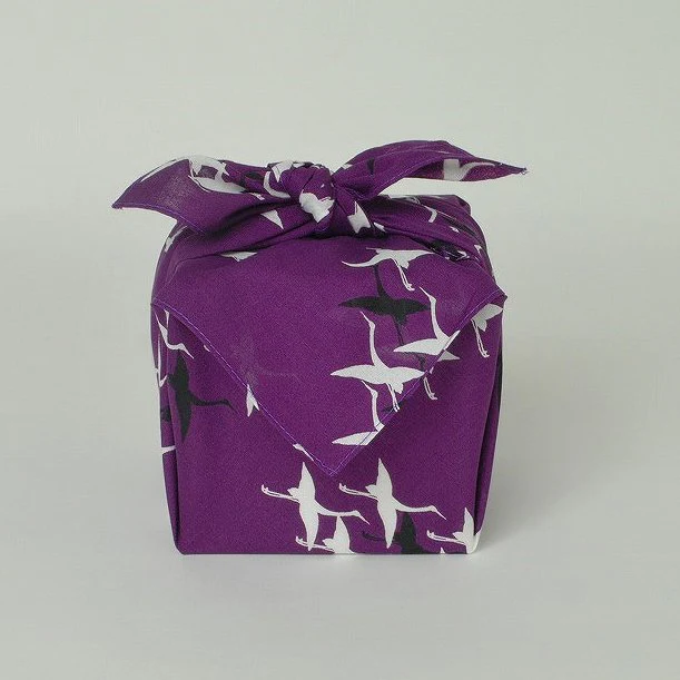 Seiran Furoshiki Flying Cranes Cotton Wrapping Cloth