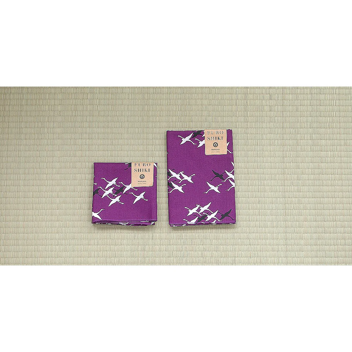 Seiran Furoshiki Flying Cranes Cotton Wrapping Cloth - Image 2