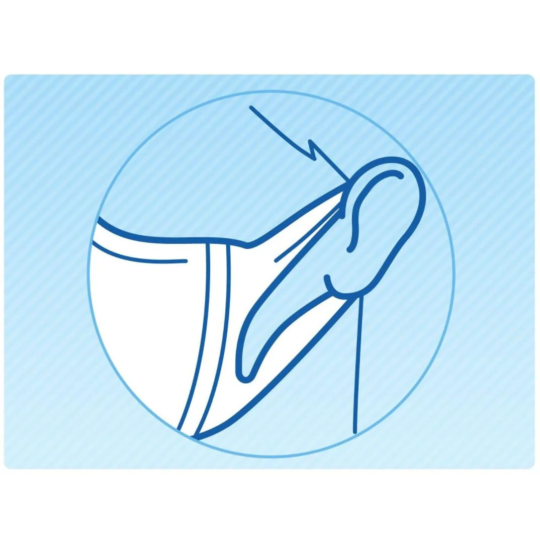 Unicharm Cho Rittai Standard White 3D Face Mask Large Size 30 ct. - Image 4